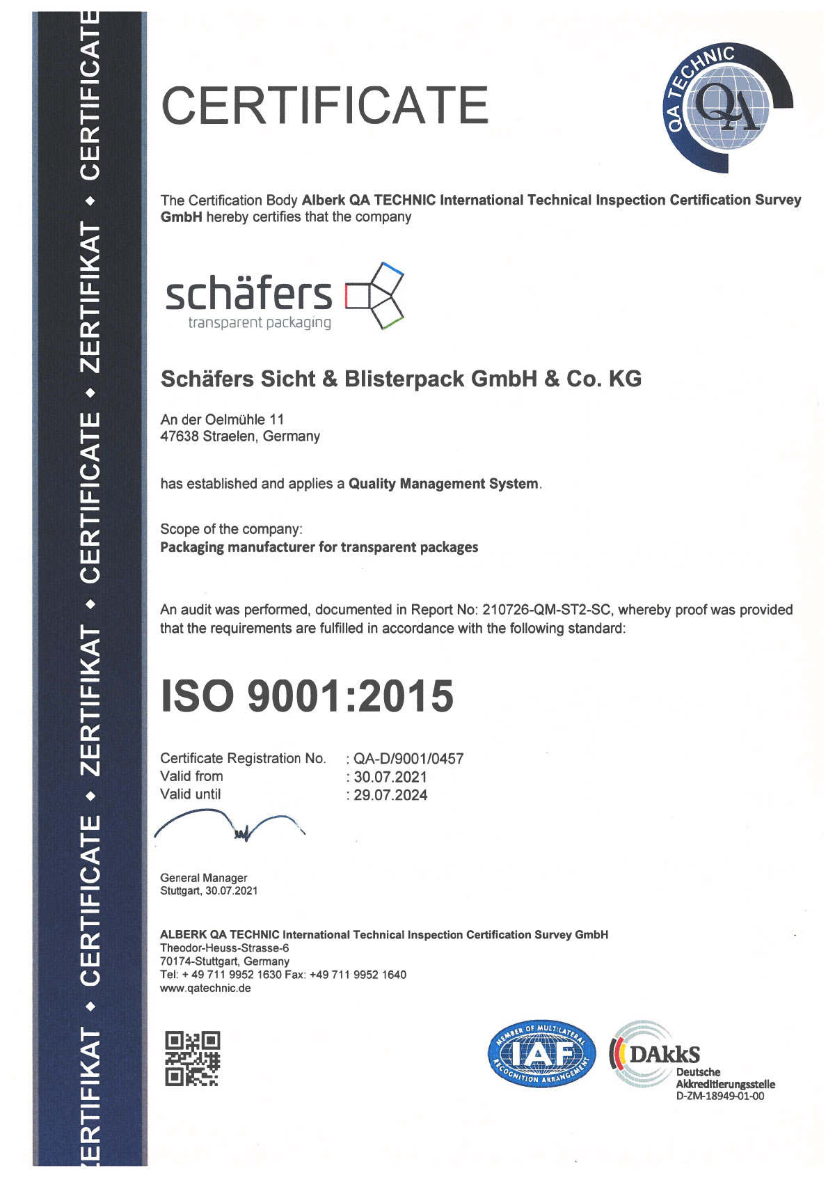 schaefers ISO9001 2015 08.2021 DE
